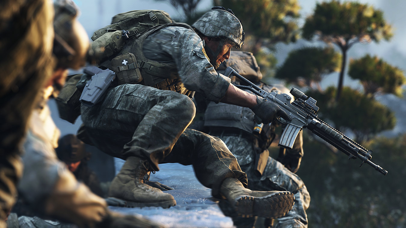 Escouade de soldats en infiltration dans Call of Duty: Modern Warfare 4